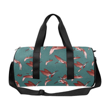 Load image into Gallery viewer, Red Swift Turquoise Duffle Bag (Model 1679) Duffle Bag (1679) e-joyer 
