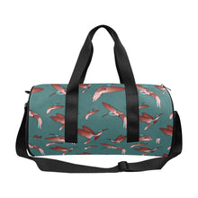 Load image into Gallery viewer, Red Swift Turquoise Duffle Bag (Model 1679) Duffle Bag (1679) e-joyer 
