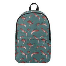 Load image into Gallery viewer, Red Swift Turquoise Fabric Backpack for Adult (Model 1659) Casual Backpack for Adult (1659) e-joyer 
