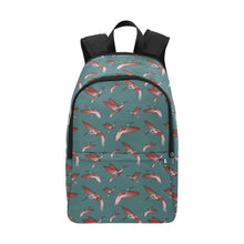 Load image into Gallery viewer, Red Swift Turquoise Fabric Backpack for Adult (Model 1659) Casual Backpack for Adult (1659) e-joyer 
