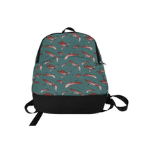 Load image into Gallery viewer, Red Swift Turquoise Fabric Backpack for Adult (Model 1659) Casual Backpack for Adult (1659) e-joyer 
