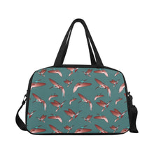 Load image into Gallery viewer, Red Swift Turquoise Fitness Handbag (Model 1671) Fitness Handbag (1671) e-joyer 
