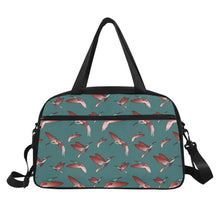 Load image into Gallery viewer, Red Swift Turquoise Fitness Handbag (Model 1671) Fitness Handbag (1671) e-joyer 
