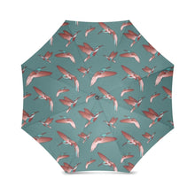 Load image into Gallery viewer, Red Swift Turquoise Foldable Umbrella (Model U01) Foldable Umbrella e-joyer 
