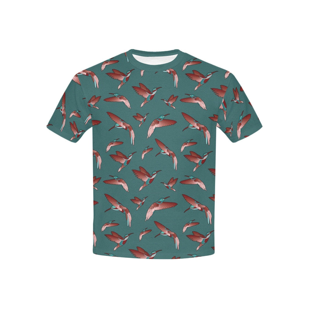 Red Swift Turquoise Kids' All Over Print T-shirt (USA Size) (Model T40) All Over Print T-shirt for Kid (T40) e-joyer 