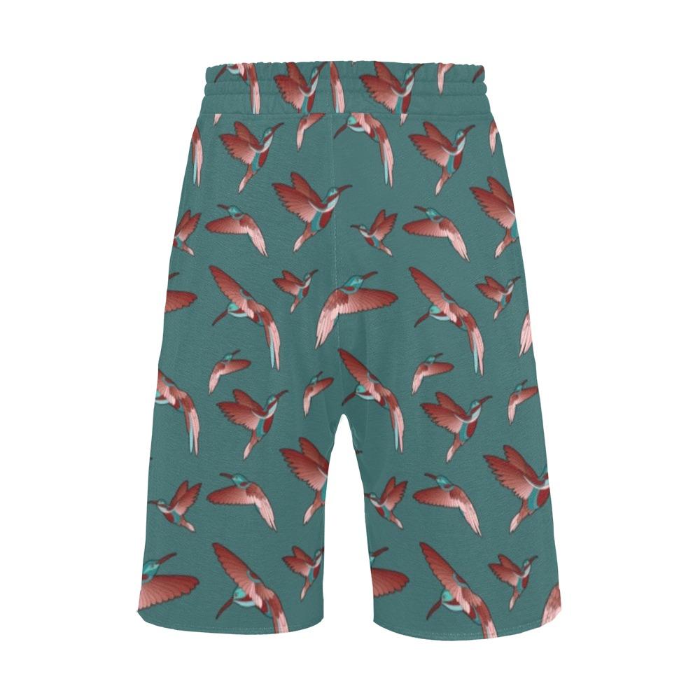 Red Swift Turquoise Men's All Over Print Casual Shorts (Model L23) short e-joyer 