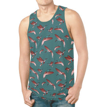 Load image into Gallery viewer, Red Swift Turquoise New All Over Print Tank Top for Men (Model T46) New All Over Print Tank Top for Men (T46) e-joyer 
