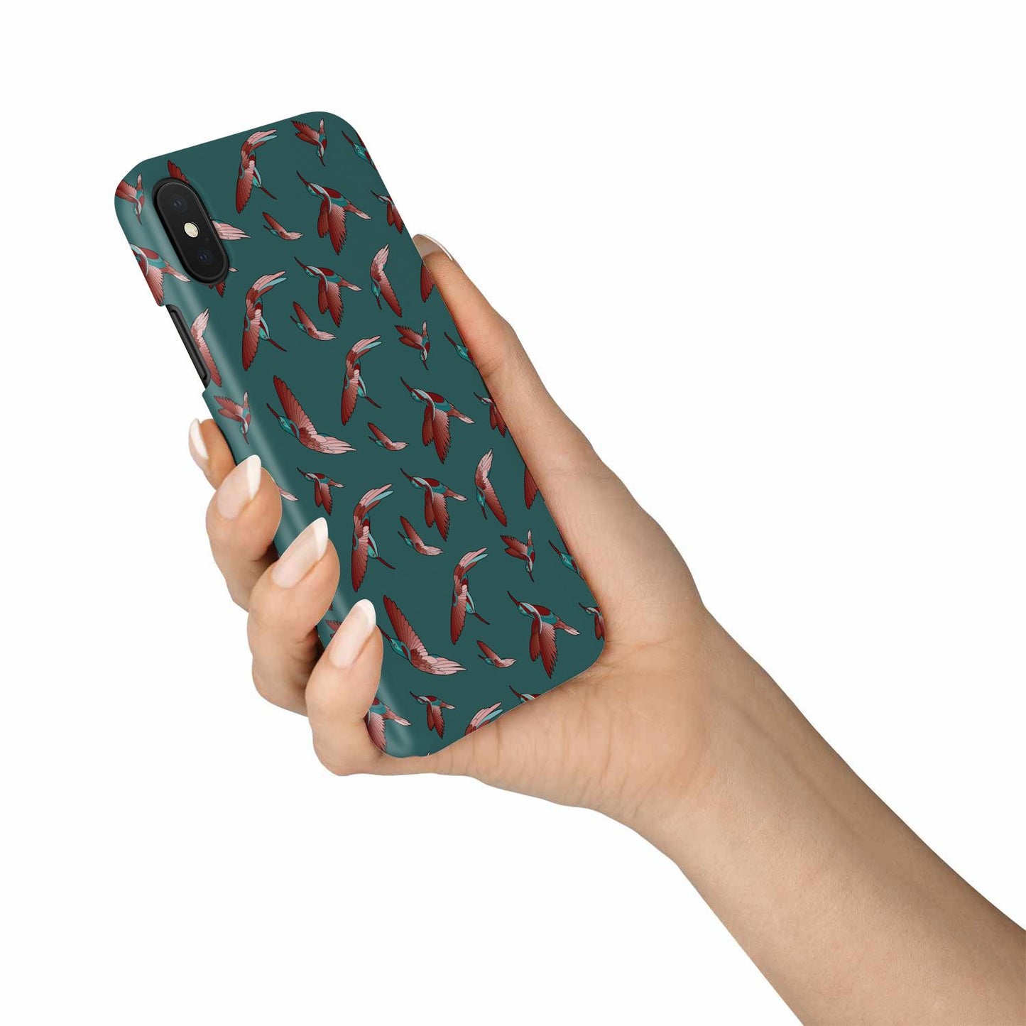 Red Swift Turquoise Phone Case Phone Case wc-fulfillment 