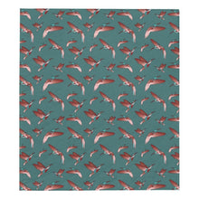 Load image into Gallery viewer, Red Swift Turquoise Quilt 70&quot;x80&quot; Quilt 70&quot;x80&quot; e-joyer 
