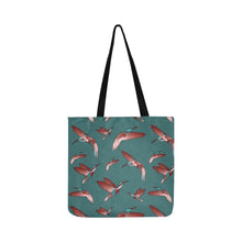 Load image into Gallery viewer, Red Swift Turquoise Reusable Shopping Bag Model 1660 (Two sides) Shopping Tote Bag (1660) e-joyer 
