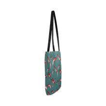 Load image into Gallery viewer, Red Swift Turquoise Reusable Shopping Bag Model 1660 (Two sides) Shopping Tote Bag (1660) e-joyer 
