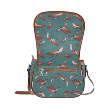 Load image into Gallery viewer, Red Swift Turquoise Saddle Bag/Large (Model 1649) Saddle Bag/Large e-joyer 
