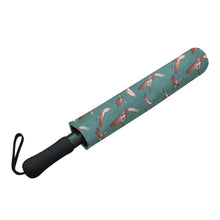 Load image into Gallery viewer, Red Swift Turquoise Semi-Automatic Foldable Umbrella (Model U05) Semi-Automatic Foldable Umbrella e-joyer 
