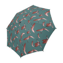 Load image into Gallery viewer, Red Swift Turquoise Semi-Automatic Foldable Umbrella (Model U05) Semi-Automatic Foldable Umbrella e-joyer 
