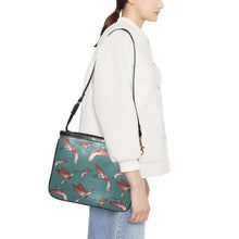 Load image into Gallery viewer, Red Swift Turquoise Small Shoulder Bag (Model 1710) Small Shoulder Bag (1710) e-joyer 
