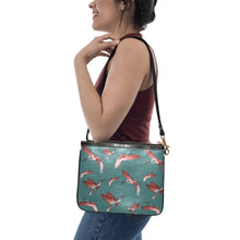 Load image into Gallery viewer, Red Swift Turquoise Small Shoulder Bag (Model 1710) Small Shoulder Bag (1710) e-joyer 
