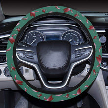 Load image into Gallery viewer, Red Swift Turquoise Steering Wheel Cover with Elastic Edge Steering Wheel Cover with Elastic Edge e-joyer 
