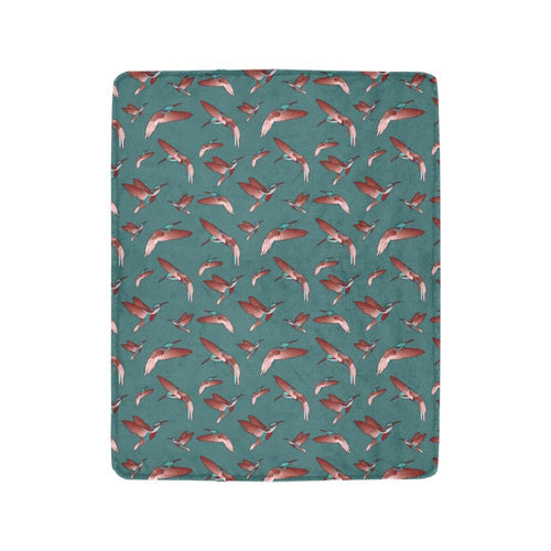 Red Swift Turquoise Ultra-Soft Micro Fleece Blanket 40