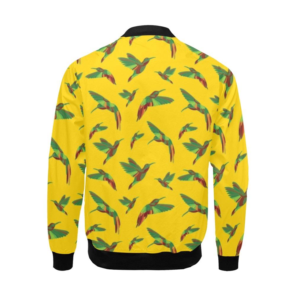 Red Swift Yellow All Over Print Bomber Jacket for Men (Model H19) All Over Print Bomber Jacket for Men (H19) e-joyer 