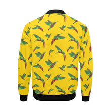 Load image into Gallery viewer, Red Swift Yellow All Over Print Bomber Jacket for Men (Model H19) All Over Print Bomber Jacket for Men (H19) e-joyer 
