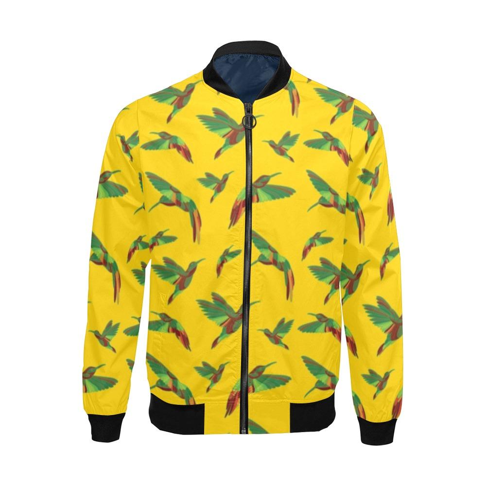 Red Swift Yellow All Over Print Bomber Jacket for Men (Model H19) All Over Print Bomber Jacket for Men (H19) e-joyer 