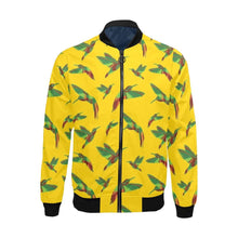 Load image into Gallery viewer, Red Swift Yellow All Over Print Bomber Jacket for Men (Model H19) All Over Print Bomber Jacket for Men (H19) e-joyer 
