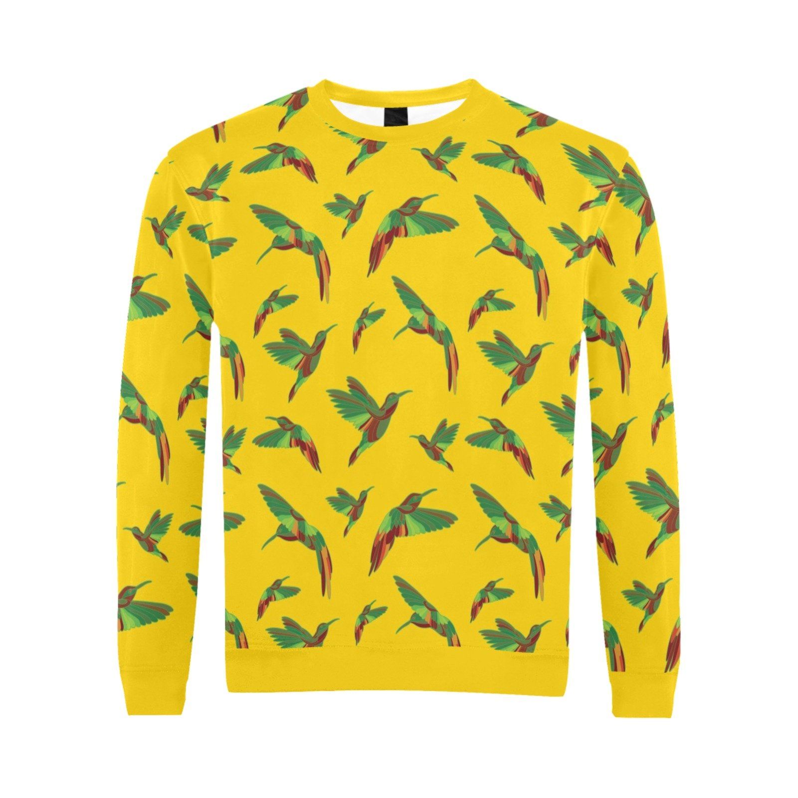 Red Swift Yellow All Over Print Crewneck Sweatshirt for Men (Model H18) shirt e-joyer 