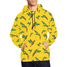 Load image into Gallery viewer, Red Swift Yellow All Over Print Hoodie for Men (USA Size) (Model H13) All Over Print Hoodie for Men (H13) e-joyer 
