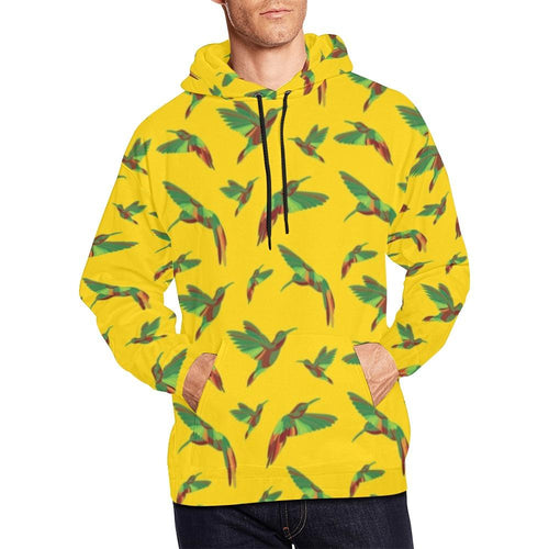 Red Swift Yellow All Over Print Hoodie for Men (USA Size) (Model H13) All Over Print Hoodie for Men (H13) e-joyer 