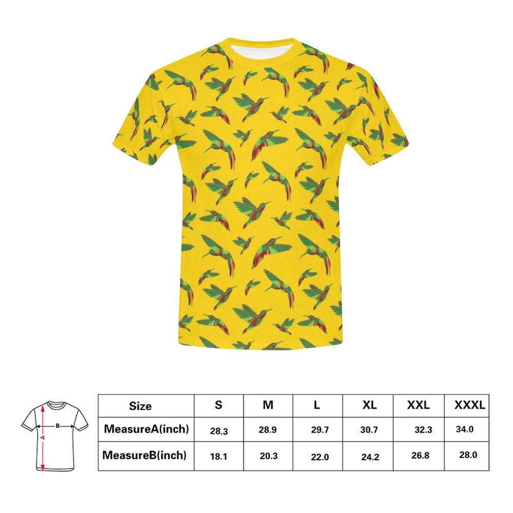 Red Swift Yellow All Over Print T-Shirt for Men (USA Size) (Model T40) All Over Print T-Shirt for Men (T40) e-joyer 