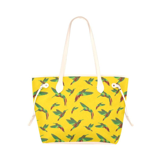 Red Swift Yellow Clover Canvas Tote Bag (Model 1661) Clover Canvas Tote Bag (1661) e-joyer 