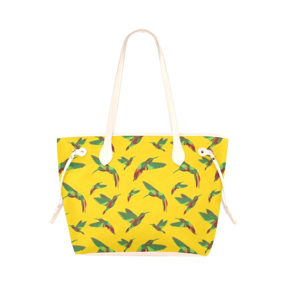 Red Swift Yellow Clover Canvas Tote Bag (Model 1661) Clover Canvas Tote Bag (1661) e-joyer 