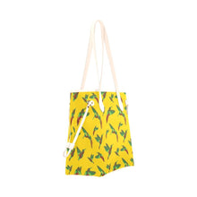 Load image into Gallery viewer, Red Swift Yellow Clover Canvas Tote Bag (Model 1661) Clover Canvas Tote Bag (1661) e-joyer 
