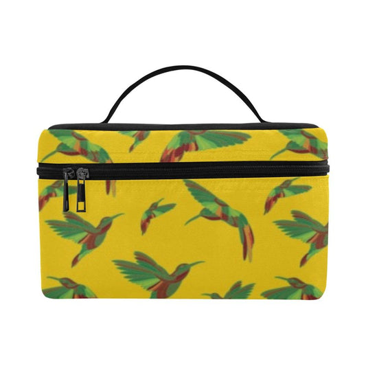 Red Swift Yellow Cosmetic Bag/Large (Model 1658) bag e-joyer 