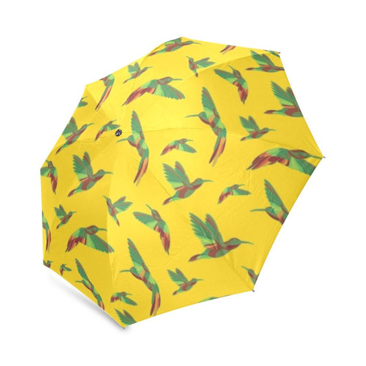 Red Swift Yellow Foldable Umbrella (Model U01) Foldable Umbrella e-joyer 