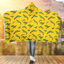 Load image into Gallery viewer, Red Swift Yellow Hooded Blanket blanket 49 Dzine 
