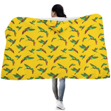 Load image into Gallery viewer, Red Swift Yellow Hooded Blanket blanket 49 Dzine 
