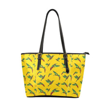 Load image into Gallery viewer, Red Swift Yellow Leather Tote Bag/Large (Model 1640) Leather Tote Bag (1640) e-joyer 
