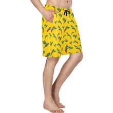 Load image into Gallery viewer, Red Swift Yellow Men&#39;s All Over Print Casual Shorts (Model L23) short e-joyer 
