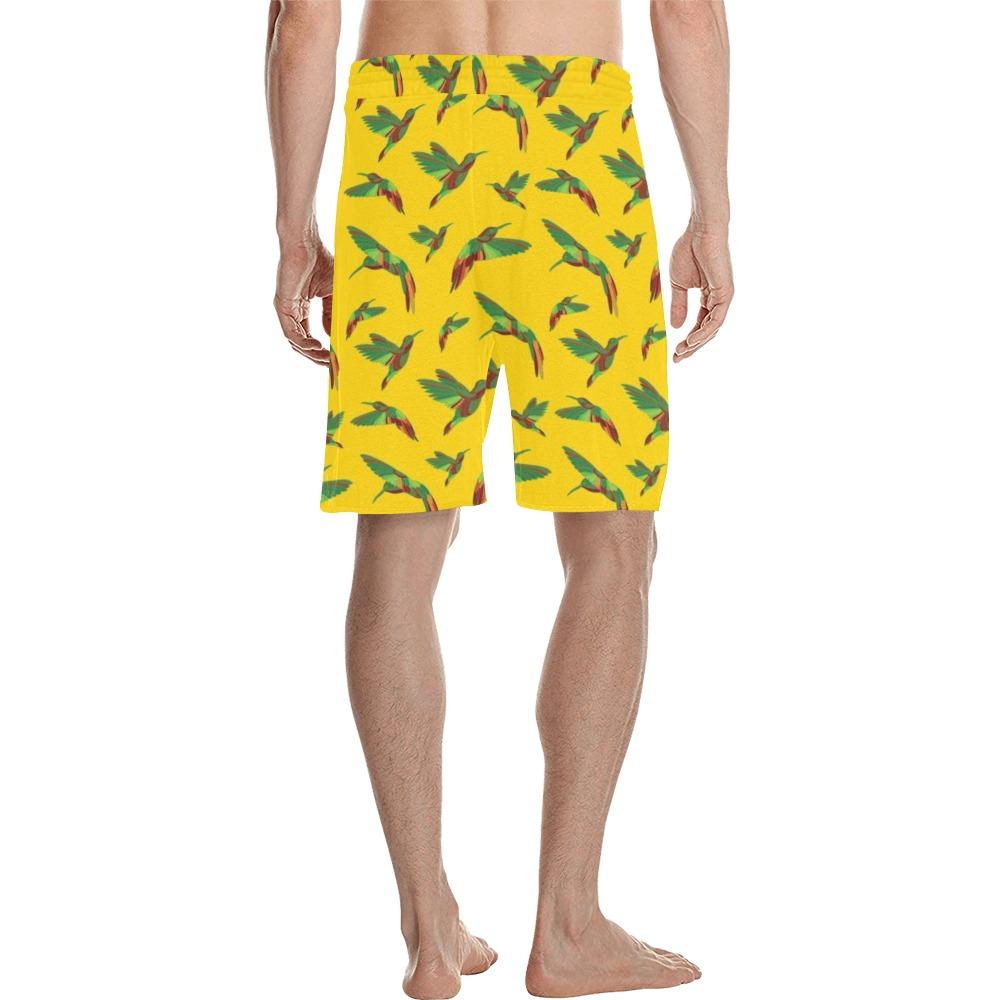 Red Swift Yellow Men's All Over Print Casual Shorts (Model L23) short e-joyer 