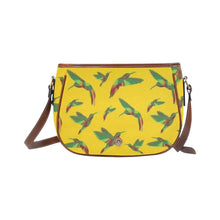 Load image into Gallery viewer, Red Swift Yellow Saddle Bag/Large (Model 1649) Saddle Bag/Large e-joyer 
