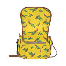 Load image into Gallery viewer, Red Swift Yellow Saddle Bag/Large (Model 1649) Saddle Bag/Large e-joyer 
