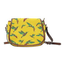 Load image into Gallery viewer, Red Swift Yellow Saddle Bag/Large (Model 1649) Saddle Bag/Large e-joyer 
