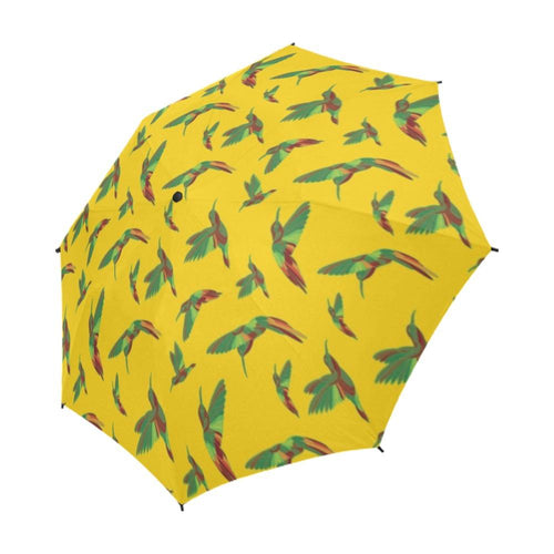 Red Swift Yellow Semi-Automatic Foldable Umbrella (Model U05) Semi-Automatic Foldable Umbrella e-joyer 