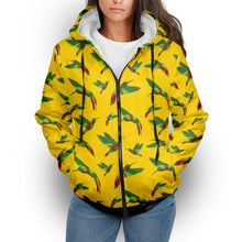 Load image into Gallery viewer, Red Swift Yellow Sherpa Hoodie hoodie Herman 
