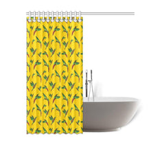 Load image into Gallery viewer, Red Swift Yellow Shower Curtain 60&quot;x72&quot; Shower Curtain 60&quot;x72&quot; e-joyer 
