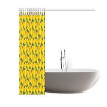 Load image into Gallery viewer, Red Swift Yellow Shower Curtain 60&quot;x72&quot; Shower Curtain 60&quot;x72&quot; e-joyer 
