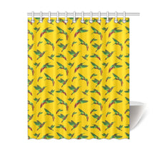 Load image into Gallery viewer, Red Swift Yellow Shower Curtain 60&quot;x72&quot; Shower Curtain 60&quot;x72&quot; e-joyer 
