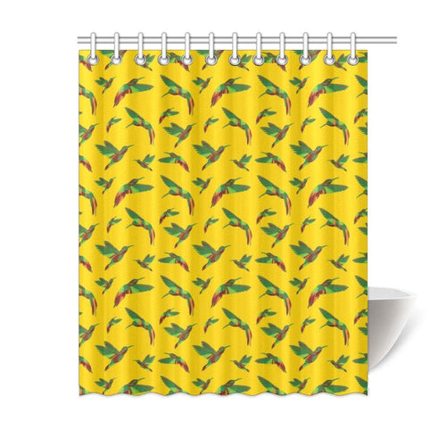 Red Swift Yellow Shower Curtain 60