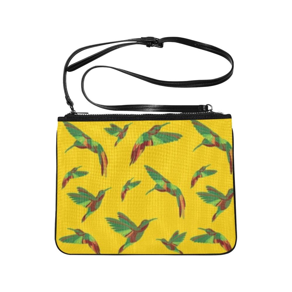 Red Swift Yellow Slim Clutch Bag (Model 1668) Slim Clutch Bags (1668) e-joyer 